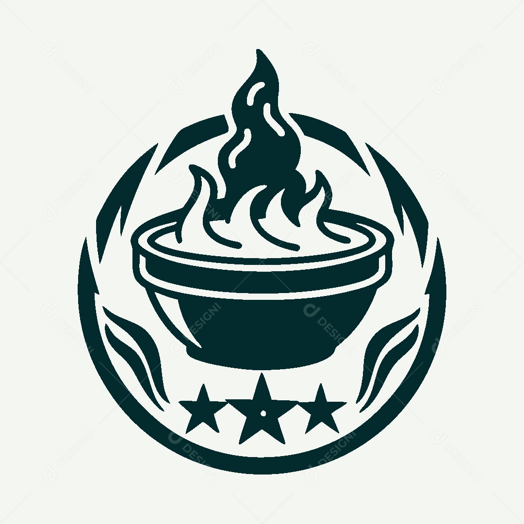 Modelo de Logo de Comida Quente Vetor EPS