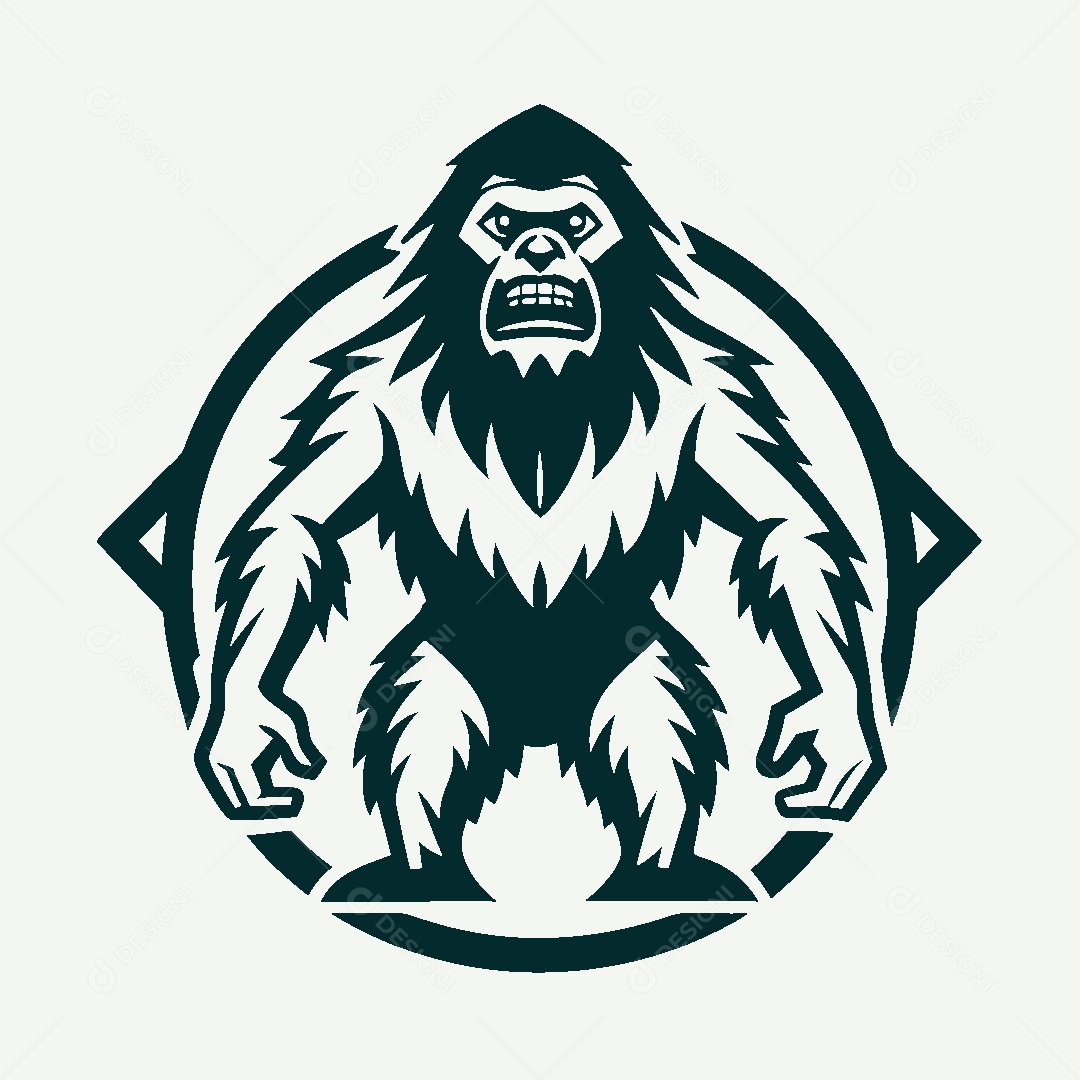 Modelo de Logo de Pé Grande Vetor EPS