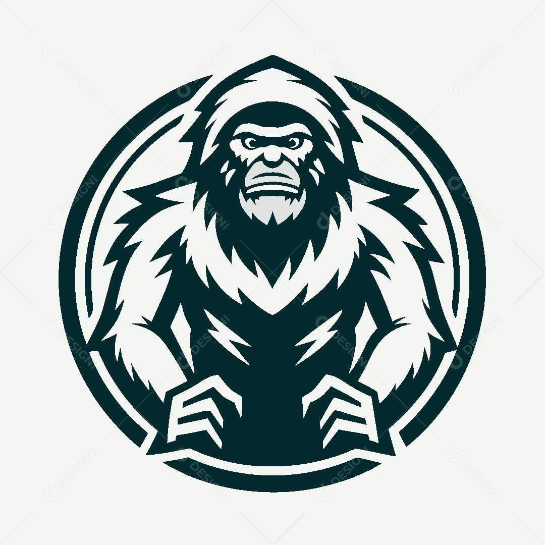 Modelo de Logo de Pé Grande Vetor EPS