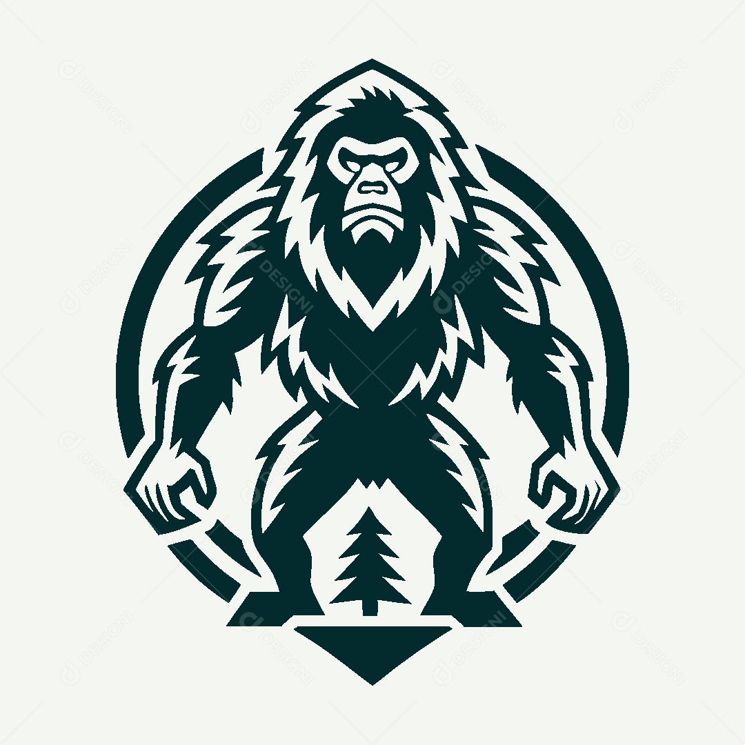 Modelo de Logo de Pé Grande Vetor EPS