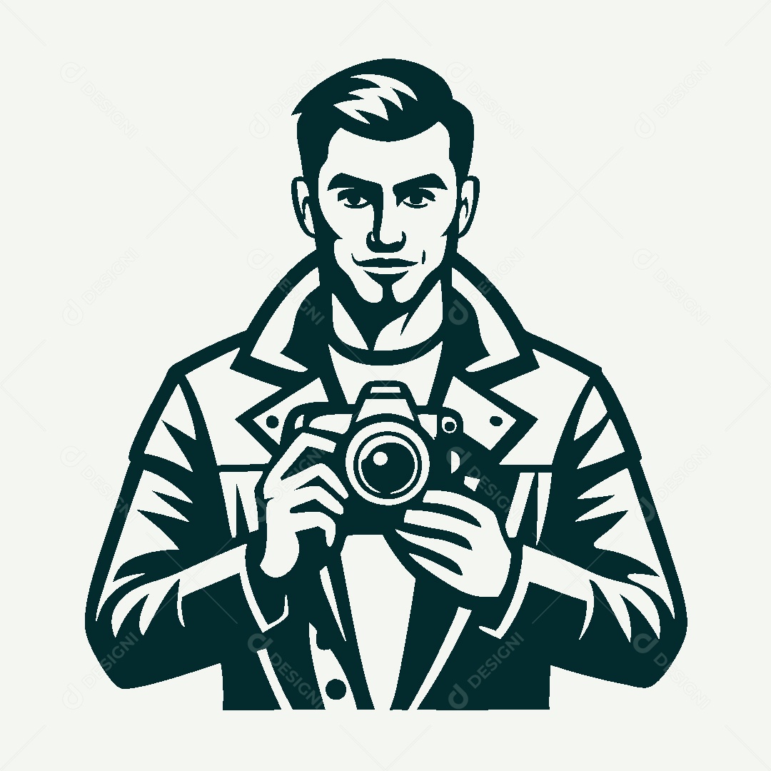 Modelo de Logo de Fotografo Vetor EPS