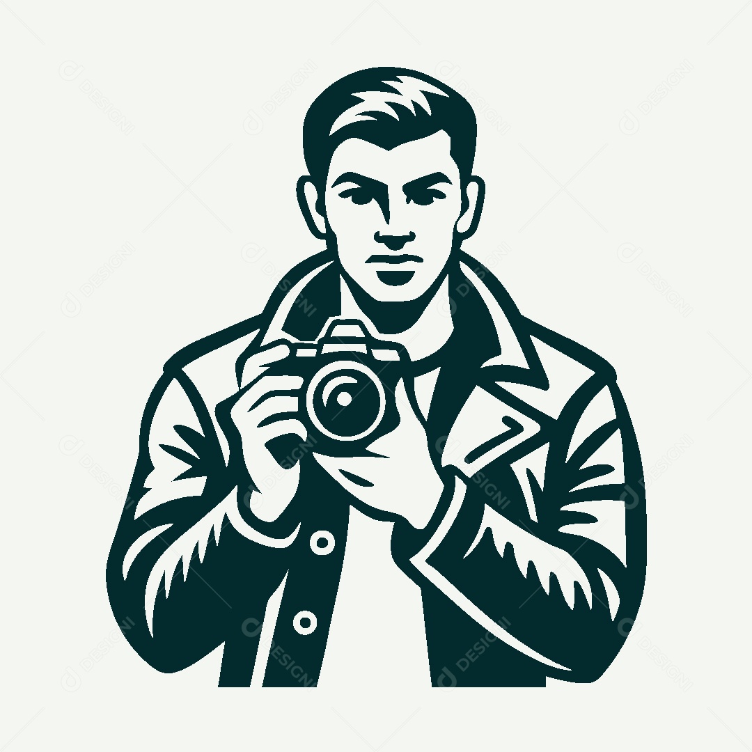 Modelo de Logo de Fotografo Vetor EPS