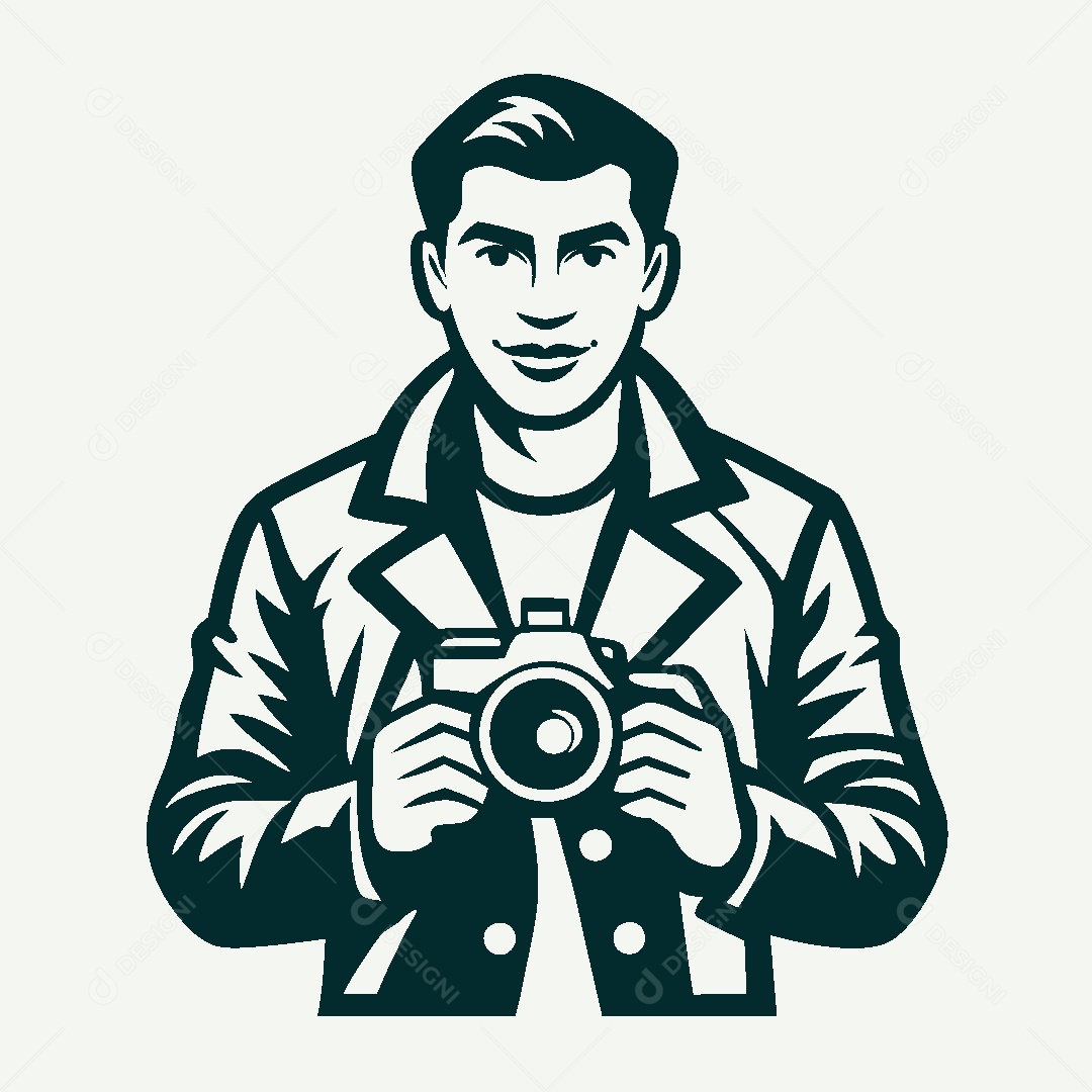 Modelo de Logo de Fotografo Vetor EPS