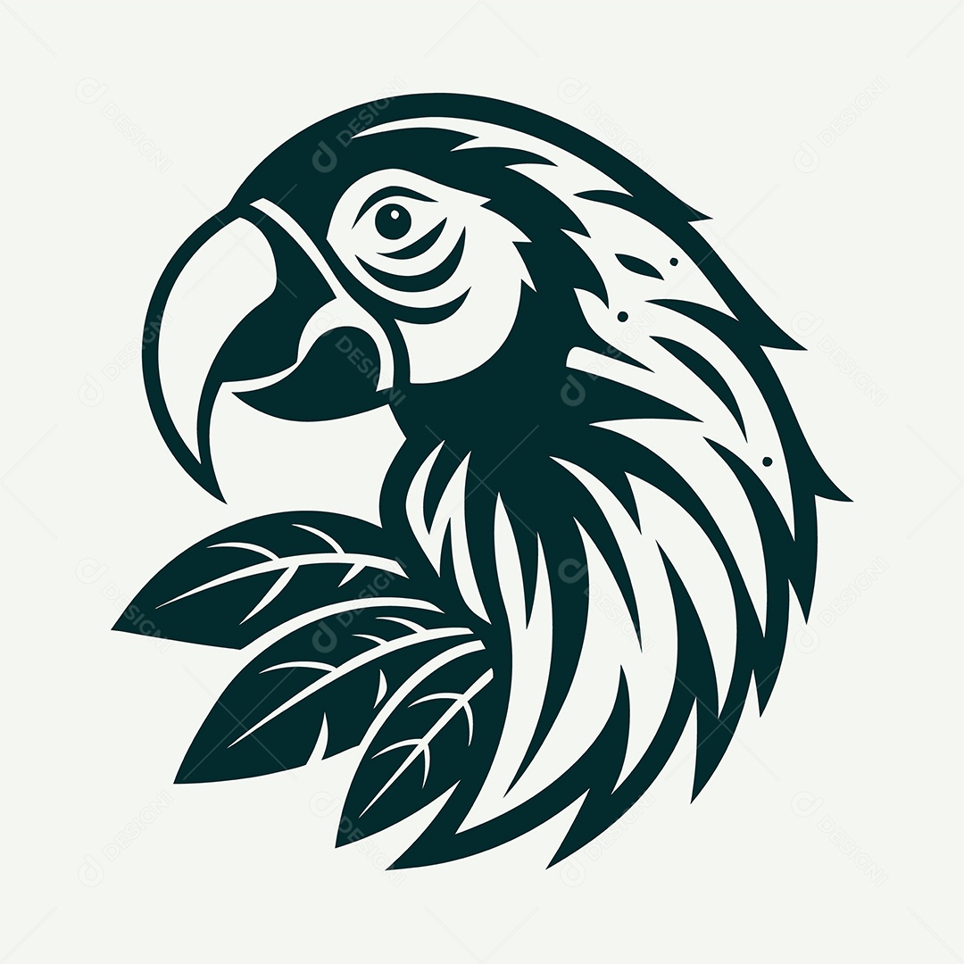 Modelo de Logo de Arara Vetor EPS