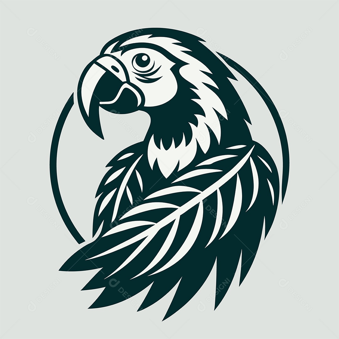 Modelo de Logo de Arara Vetor EPS