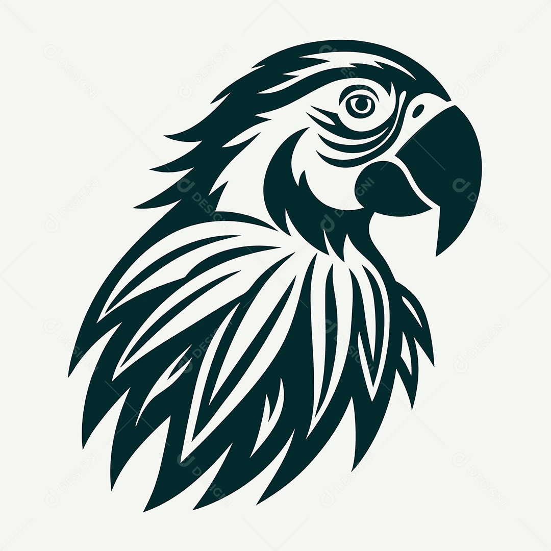 Modelo de Logo de Arara Vetor EPS