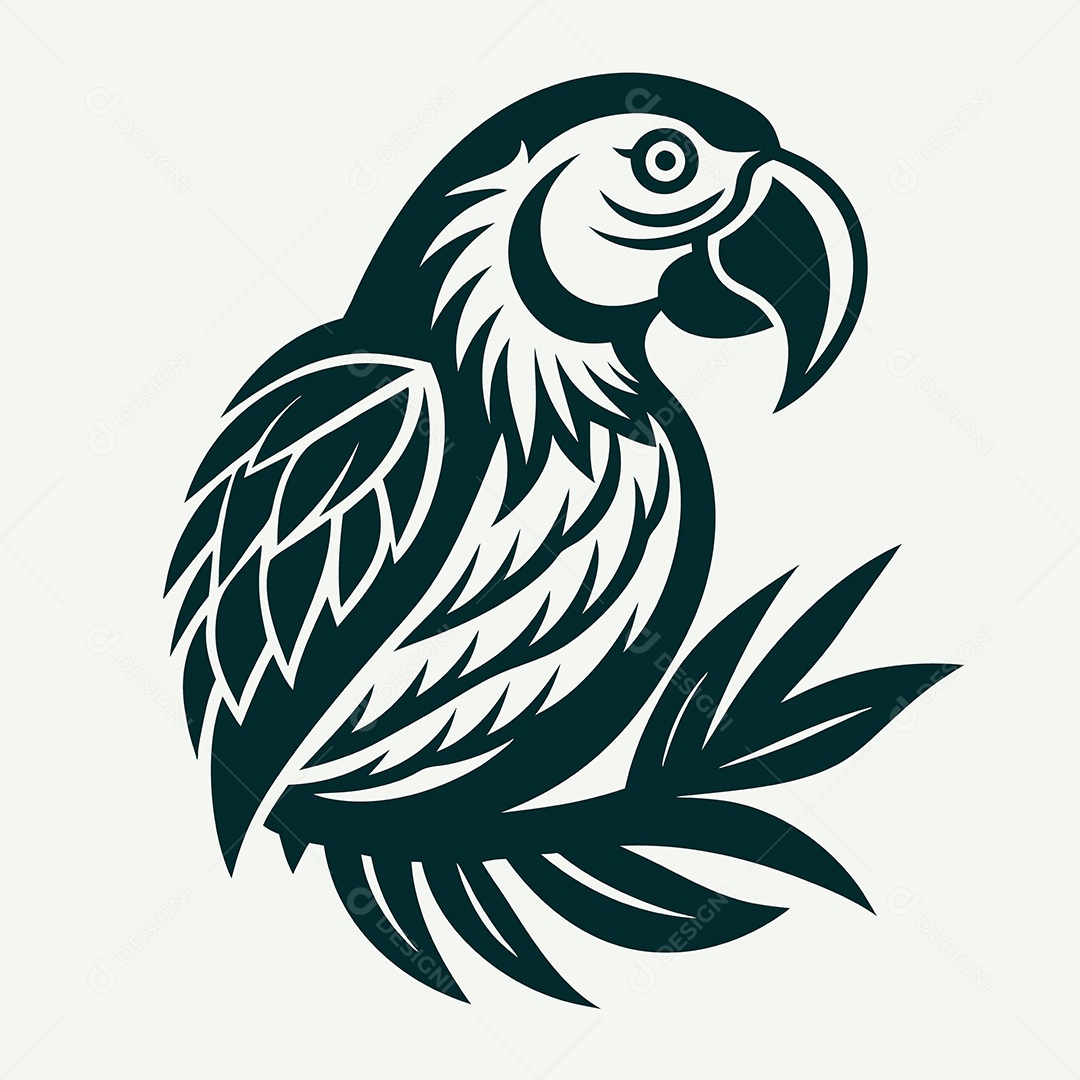 Modelo de Logo de Arara Vetor EPS