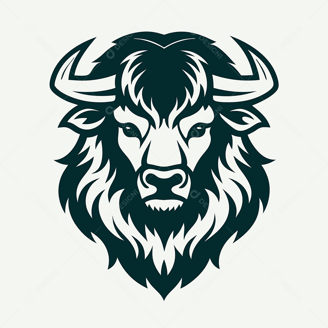 Modelo de Logo de Touro Vetor EPS