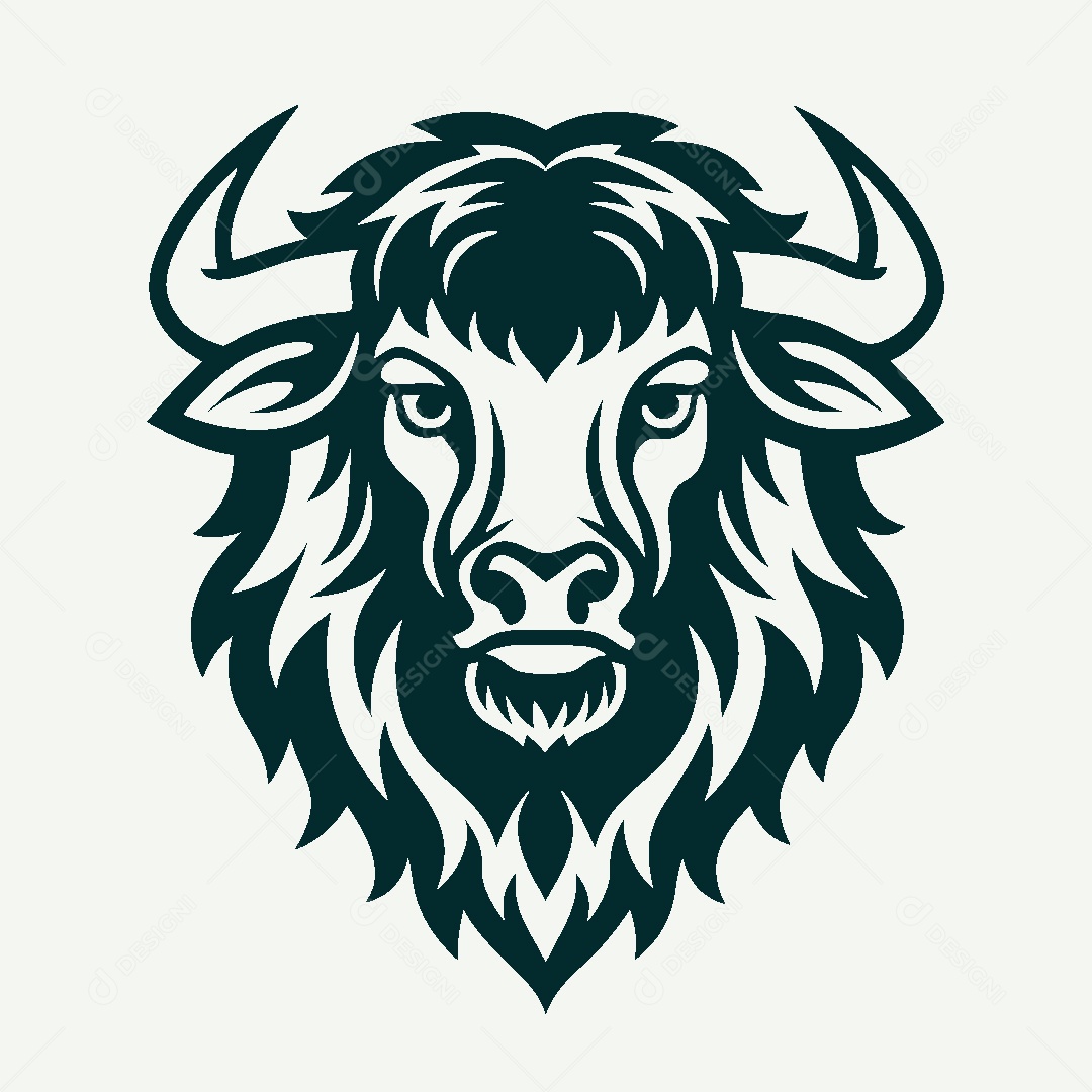 Modelo de Logo de Touro Vetor EPS