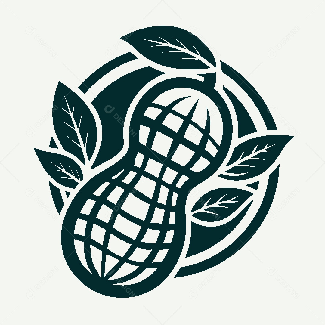 Modelo de Logo de Amendoim Vetor EPS