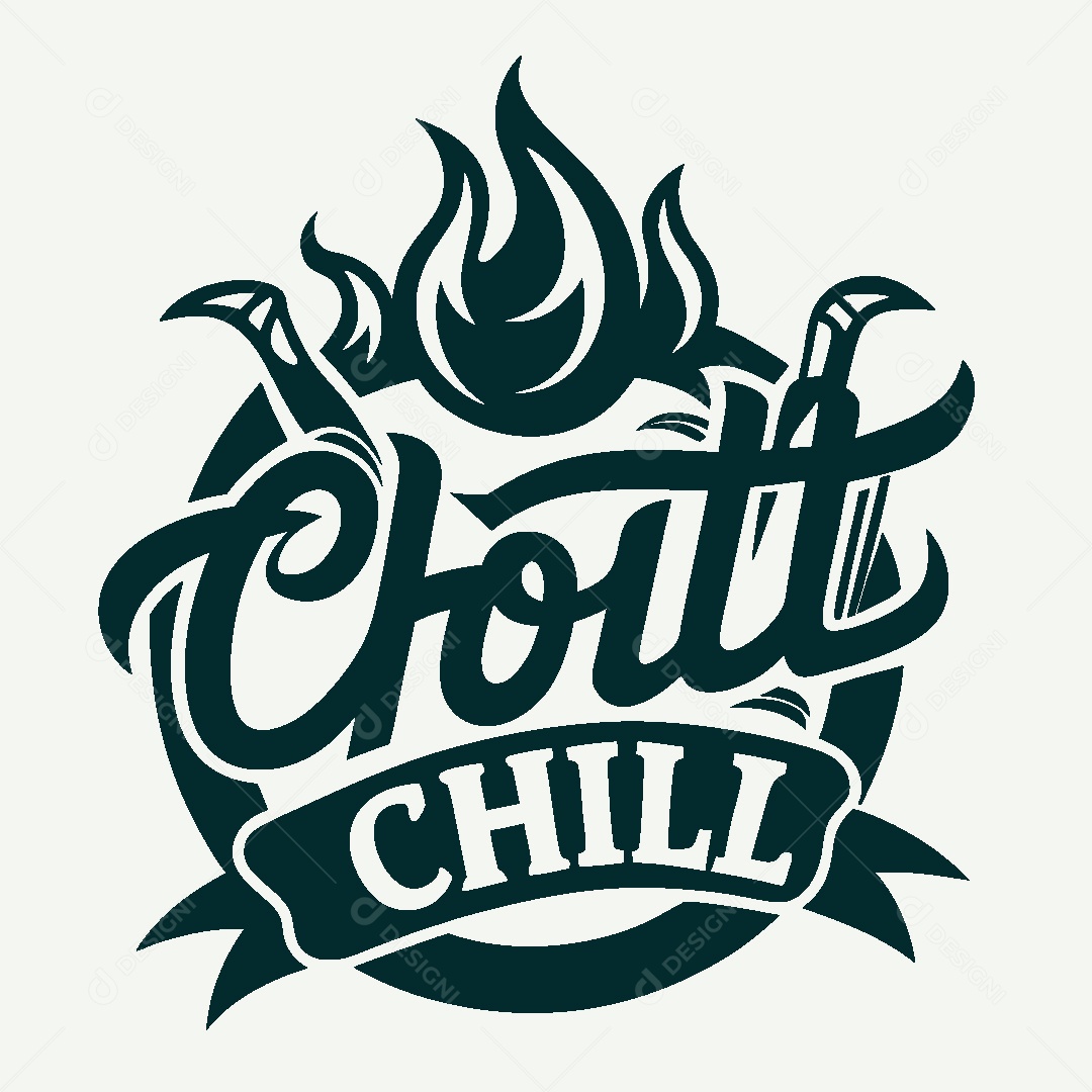 Modelo de Logo de Hot Chill Vetor EPS