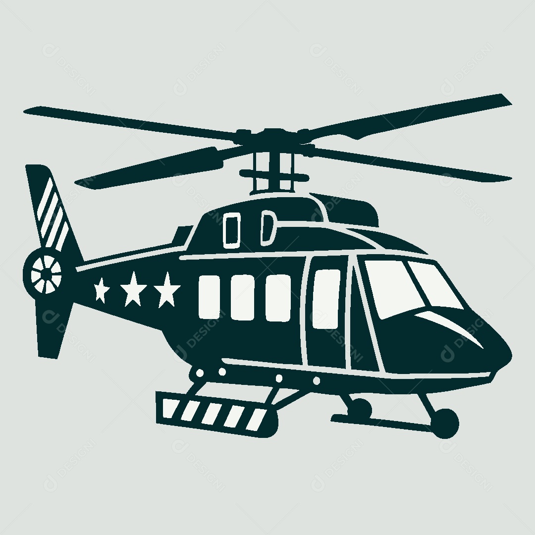 Modelo de Logo de Helicóptero Vetor EPS