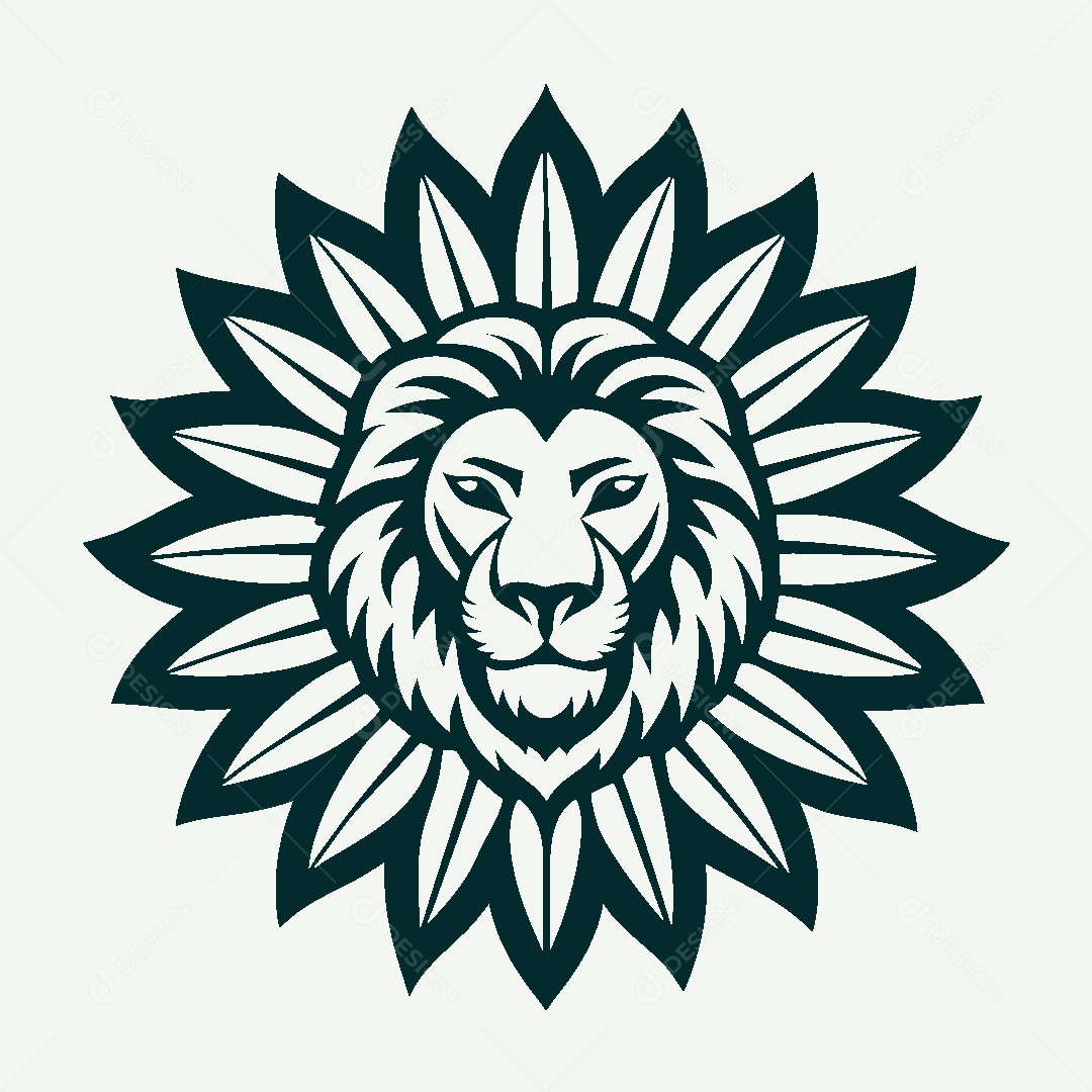 Modelo de Logo de Leão Vetor EPS