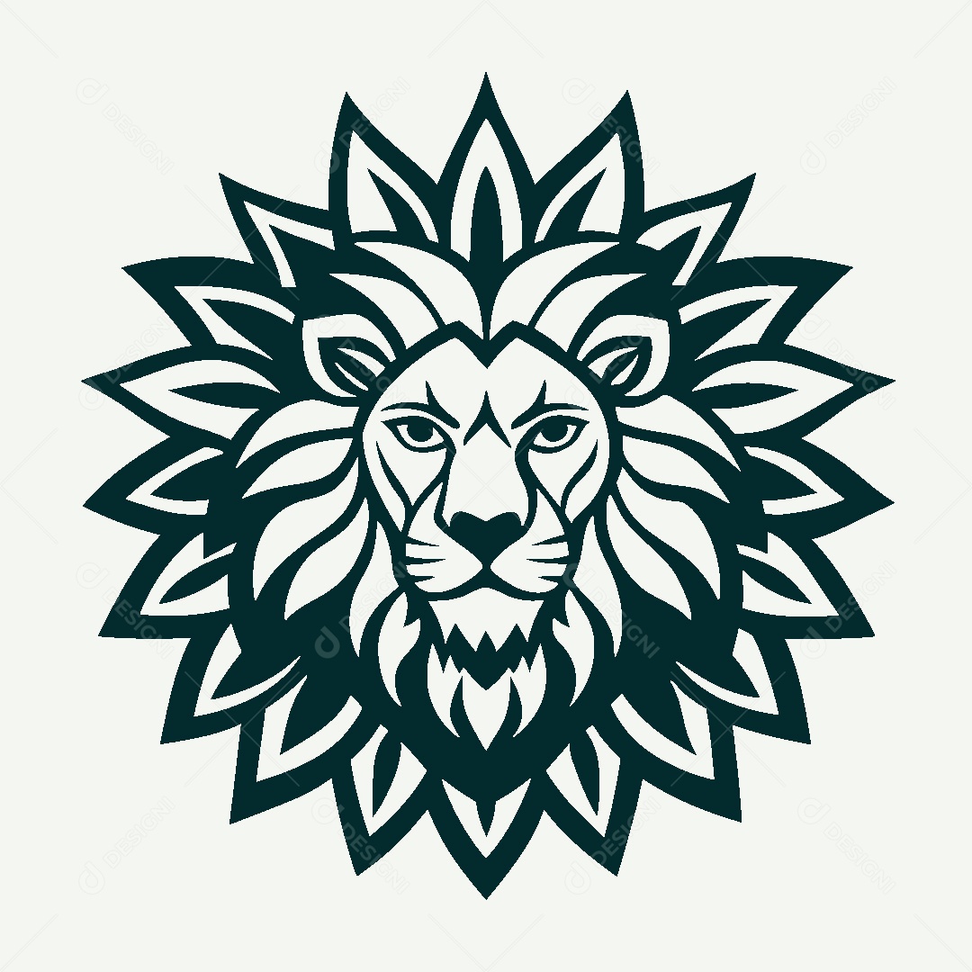 Modelo de Logo de Leão Vetor EPS