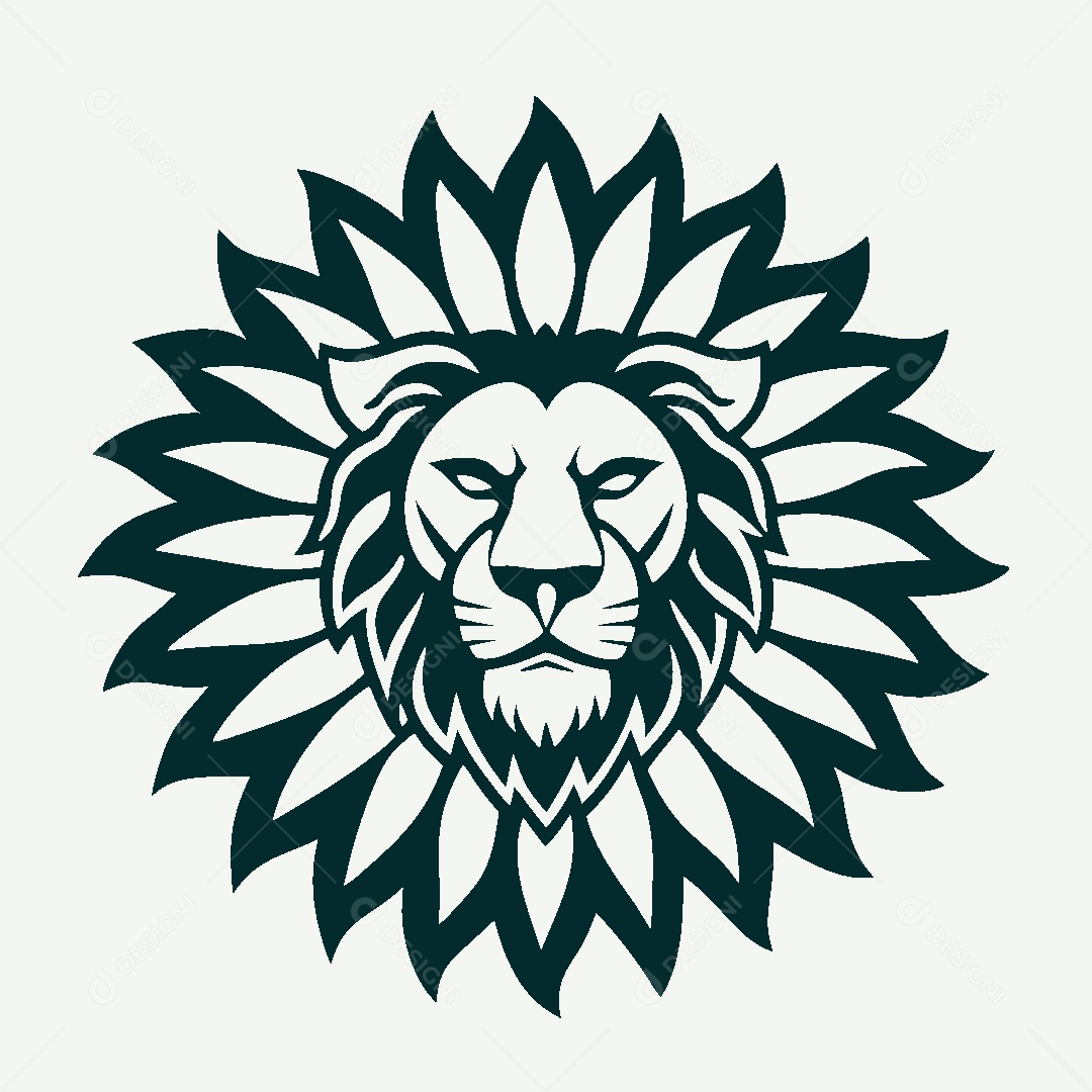 Modelo de Logo de Leão Vetor EPS