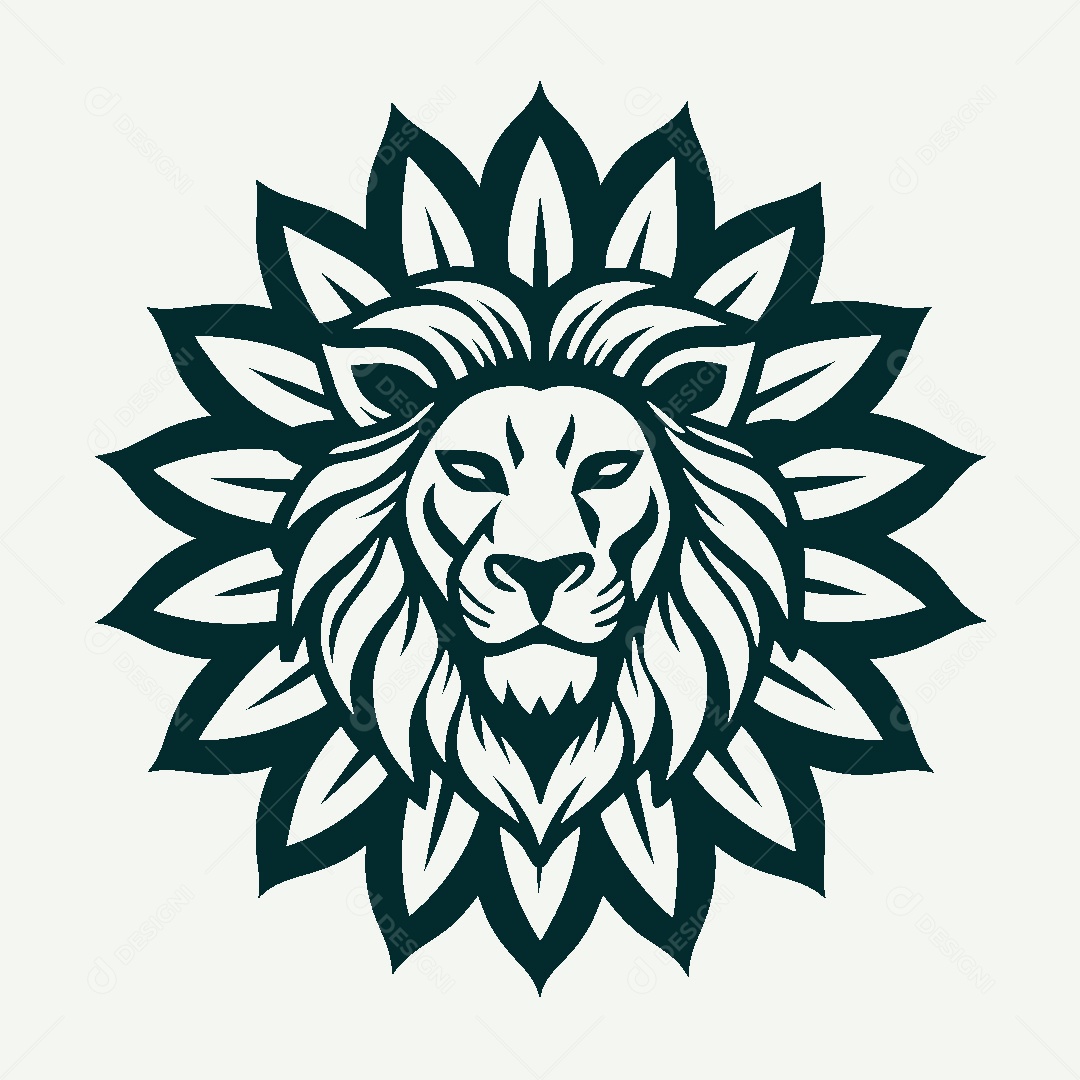 Modelo de Logo de Leão Vetor EPS