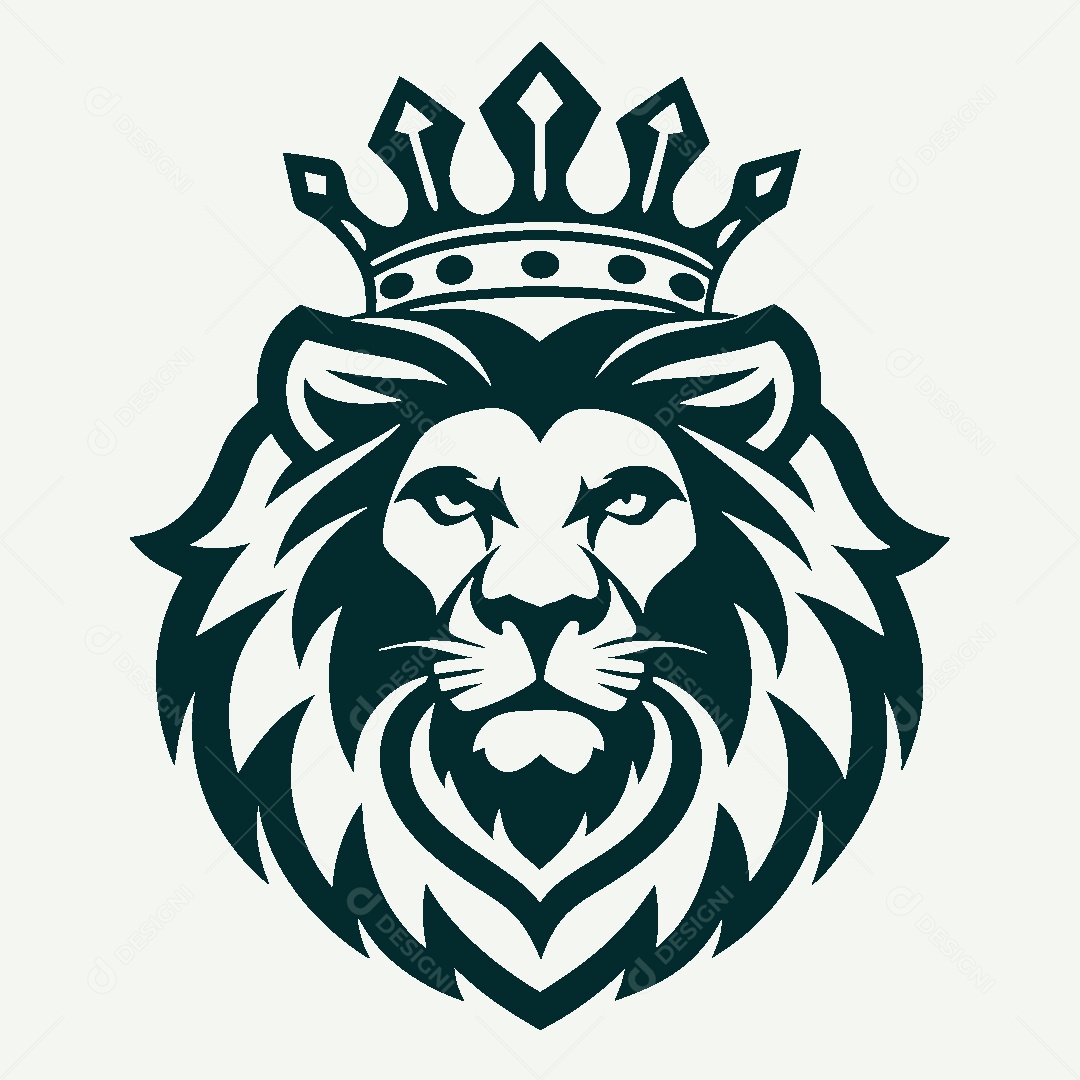 Modelo de Logo de Leão Vetor EPS