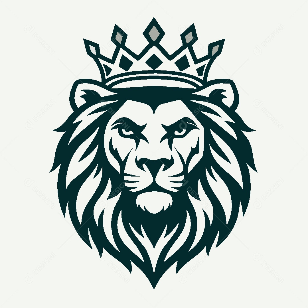 Modelo de Logo de Leão Vetor EPS