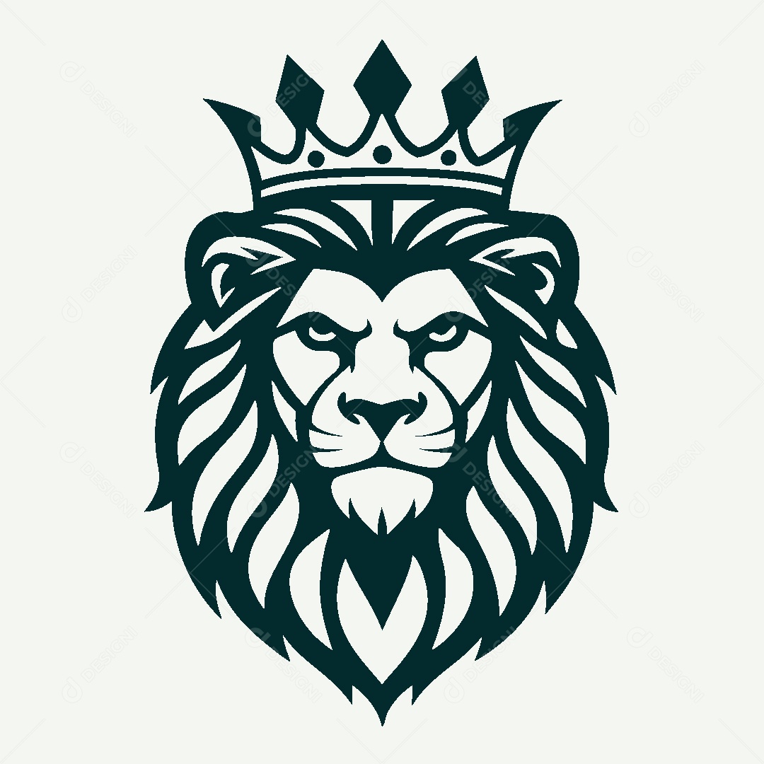 Modelo de Logo de Leão Vetor EPS