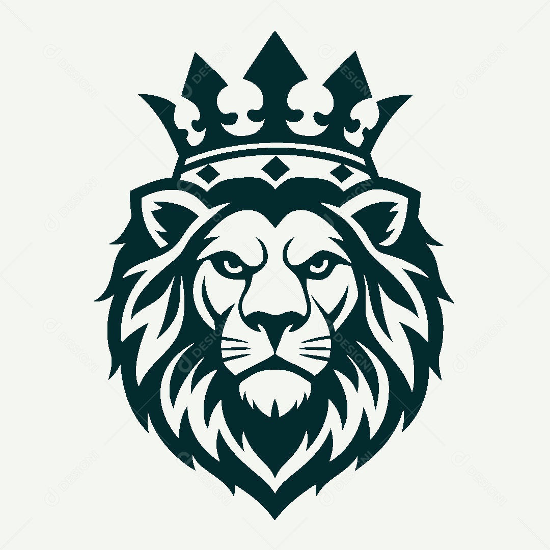 Modelo de Logo de Leão Vetor EPS