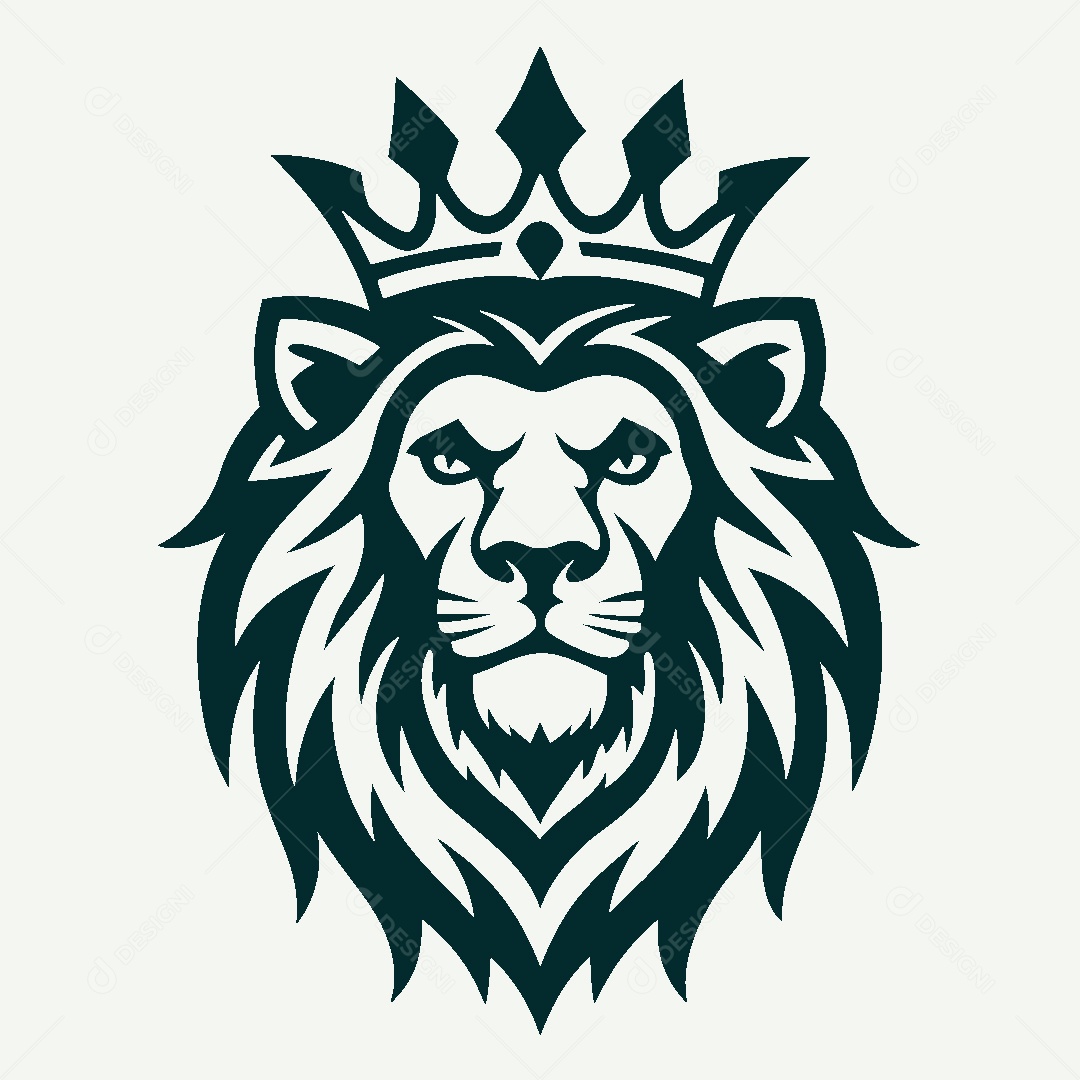 Modelo de Logo de Leão Vetor EPS