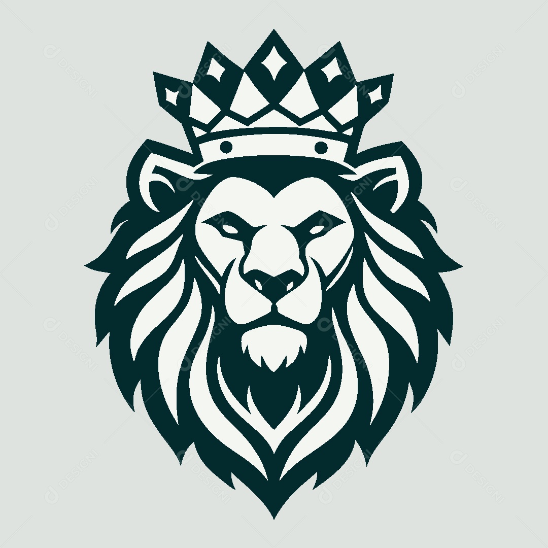 Modelo de Logo de Leão Vetor EPS