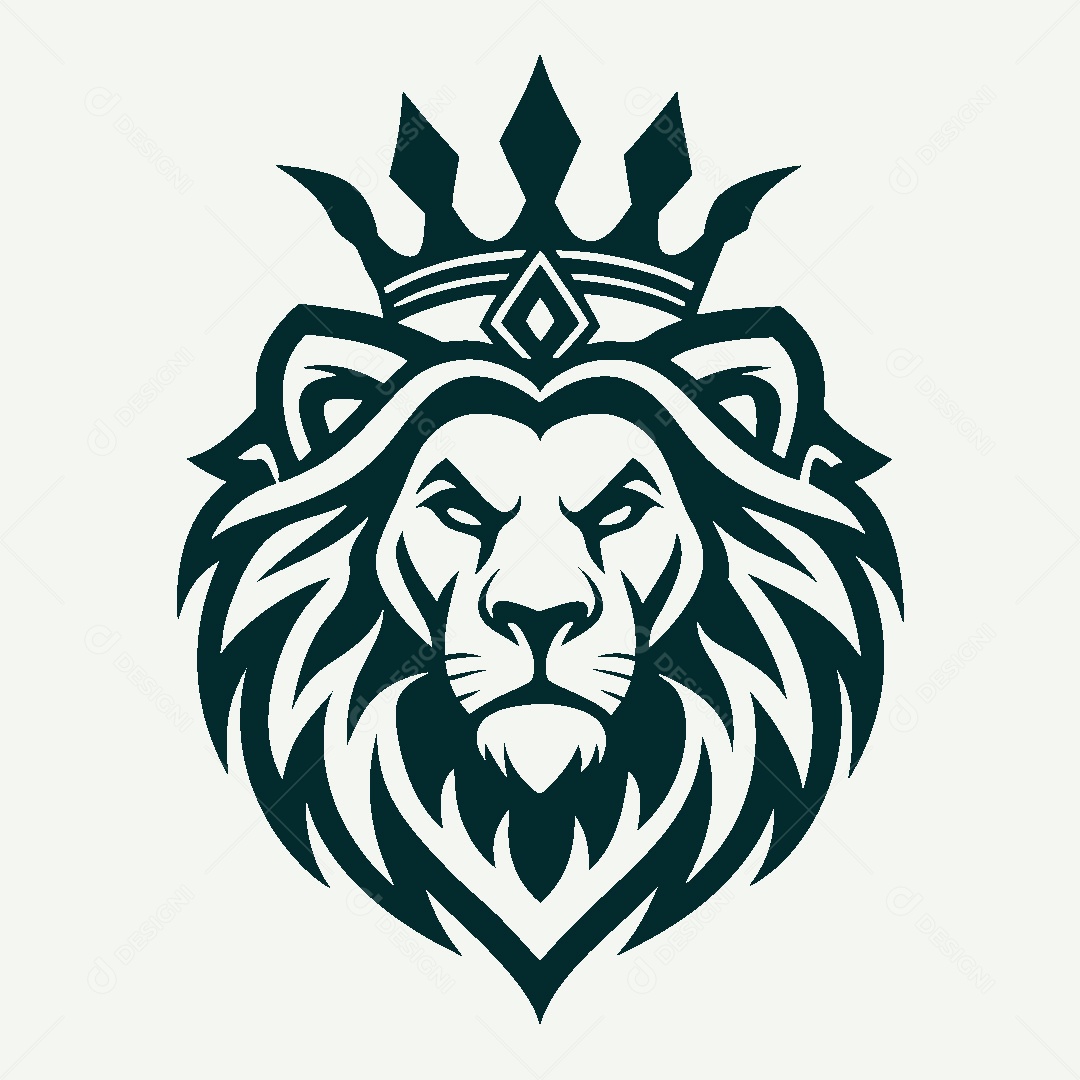 Modelo de Logo de Leão Vetor EPS