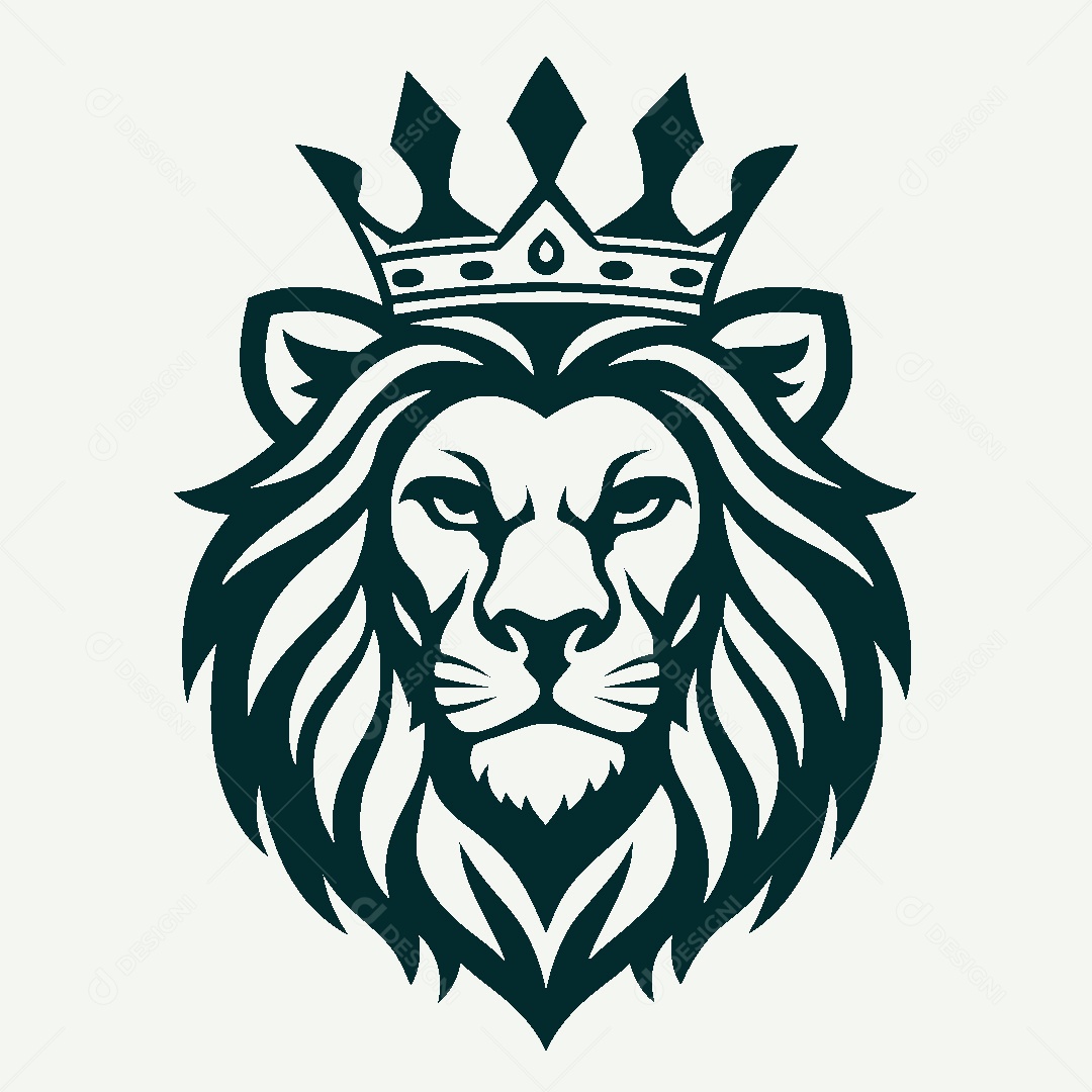 Modelo de Logo de Leão Vetor EPS