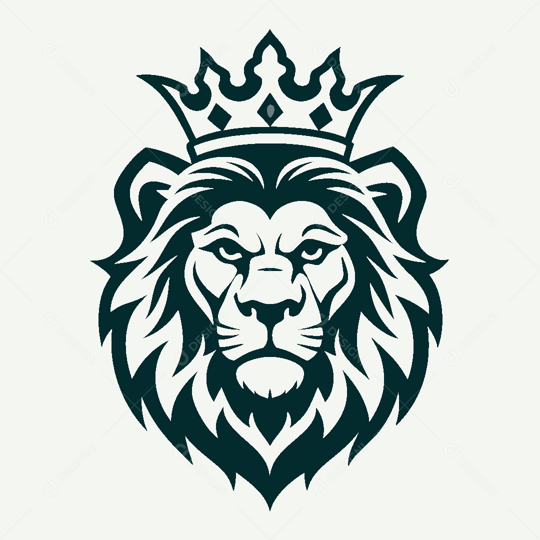 Modelo de Logo de Leão Vetor EPS