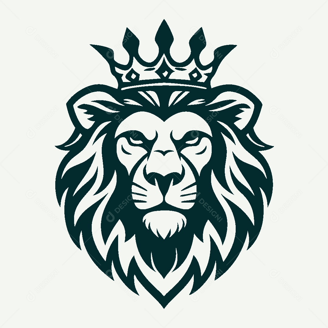 Modelo de Logo de Leão Vetor EPS