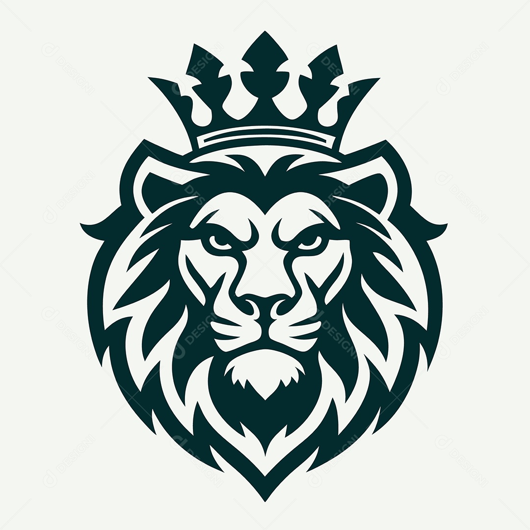 Modelo de Logo de Leão Vetor EPS