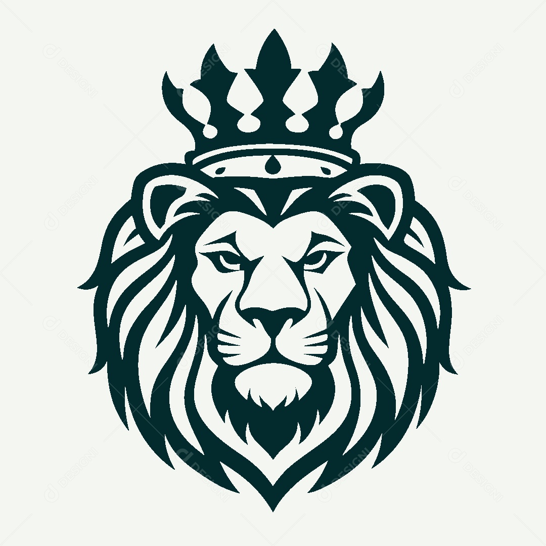 Modelo de Logo de Leão Vetor EPS