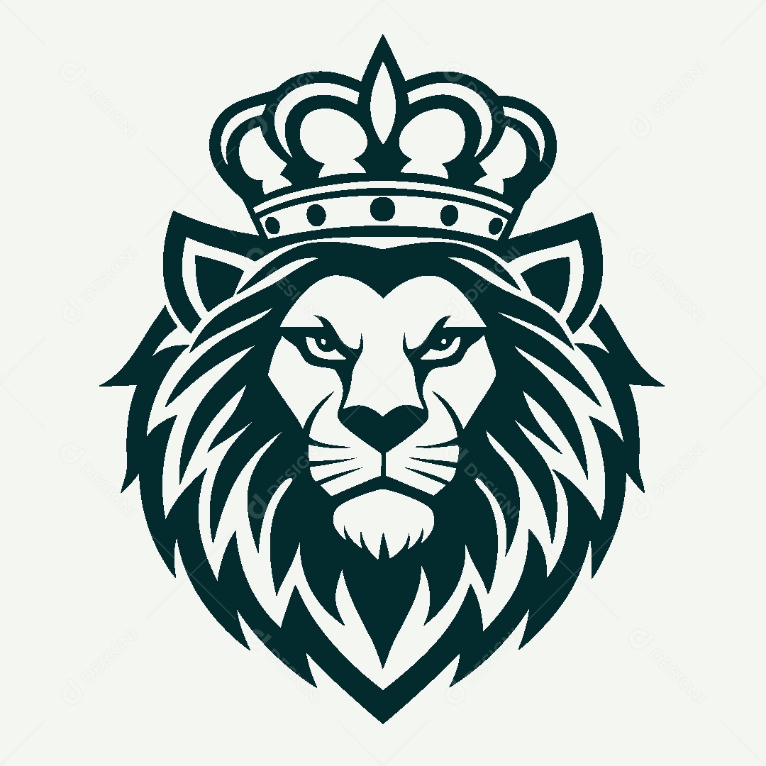 Modelo de Logo de Leão Vetor EPS
