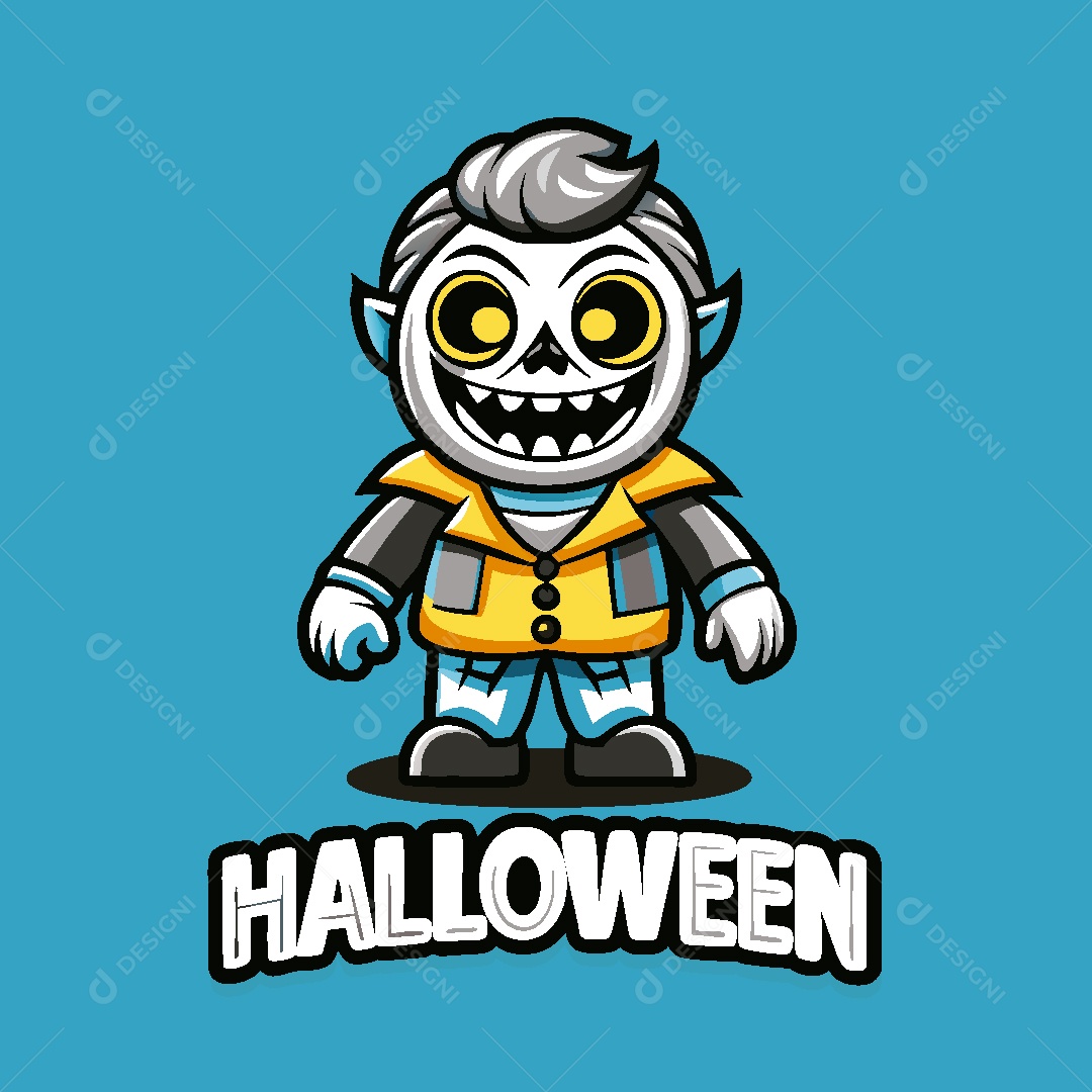 Mascote de Halloween Ilustração Vetor EPS