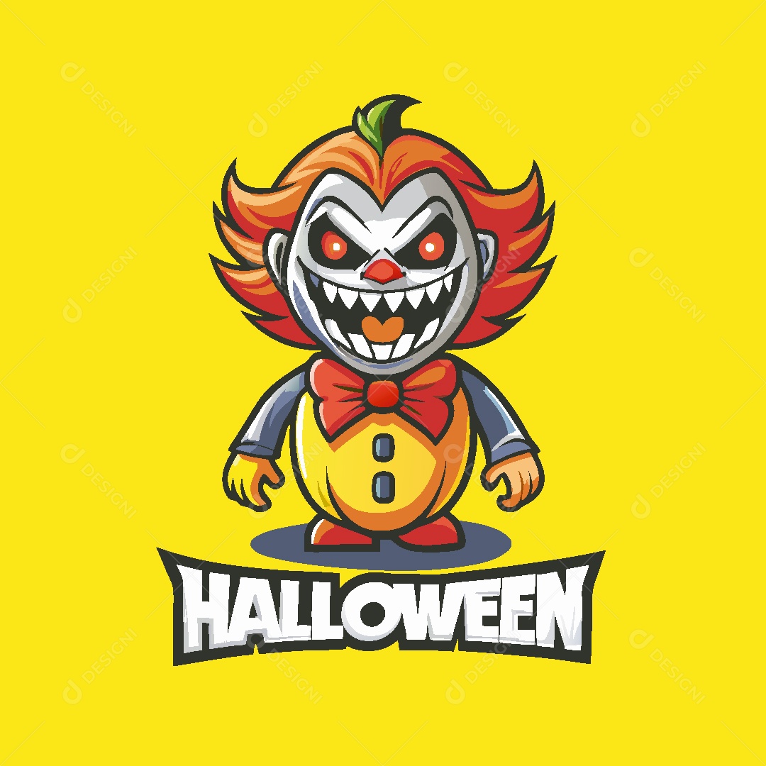 Mascote de Halloween Ilustração Vetor EPS