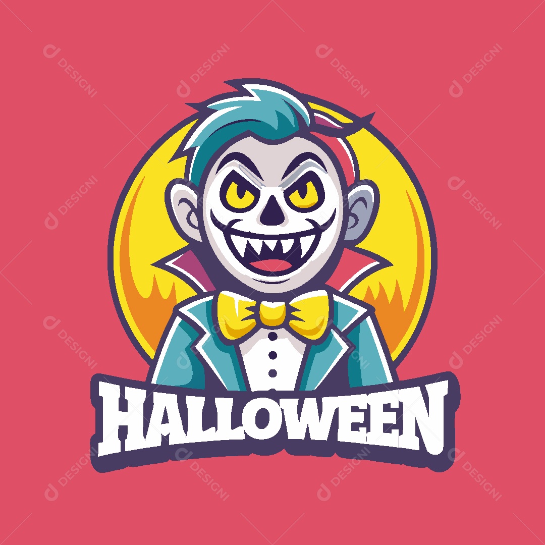 Mascote de Halloween Ilustração Vetor EPS
