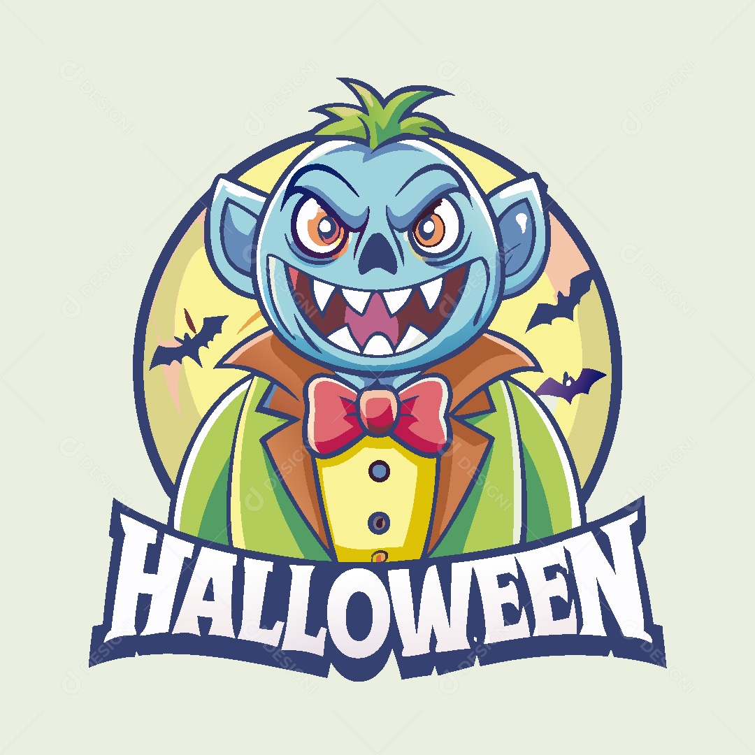 Mascote de Halloween Ilustração Vetor EPS