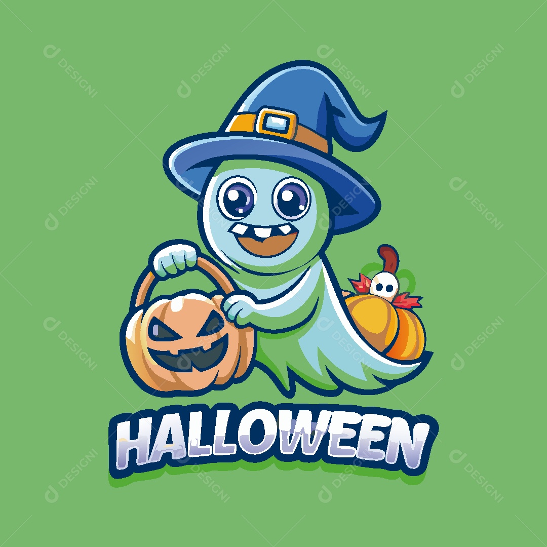 Mascote do Halloween Ilustração Vetor EPS