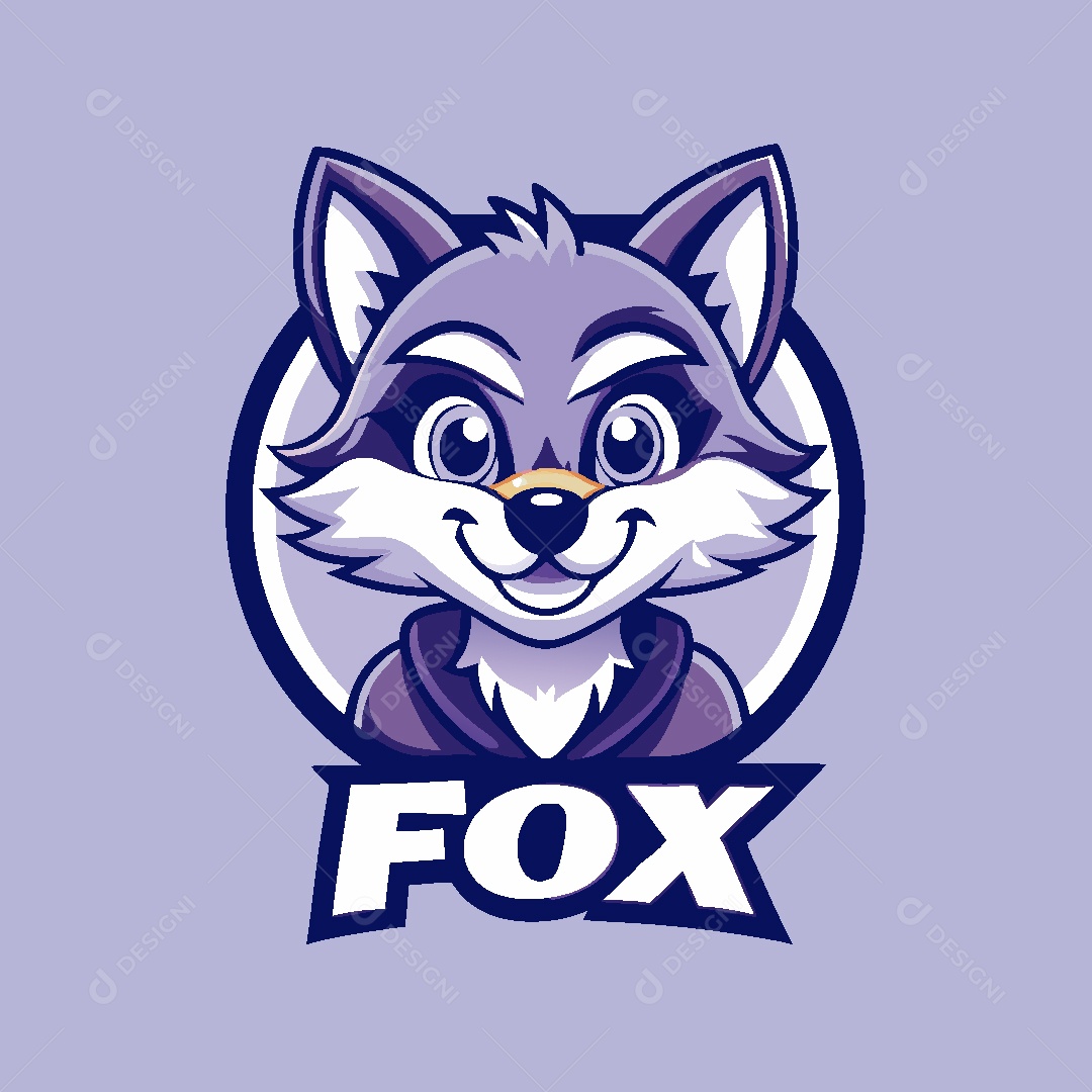 Raposa Mascote Ilustração Vetor EPS