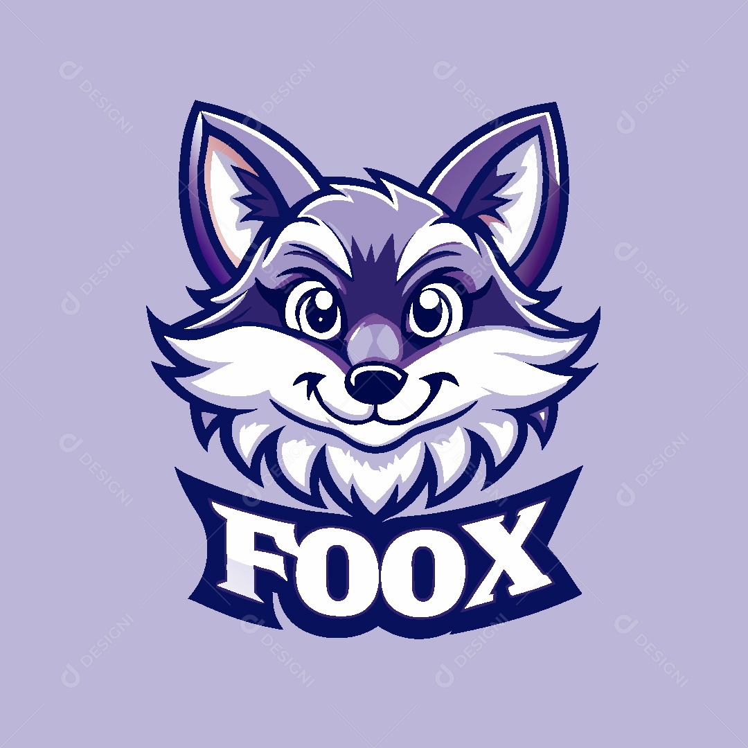 Raposa Mascote Ilustração Vetor EPS