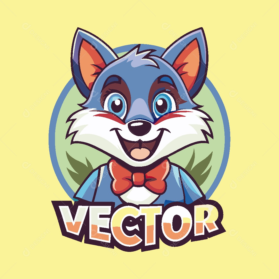 Raposa Mascote Ilustração Vetor EPS