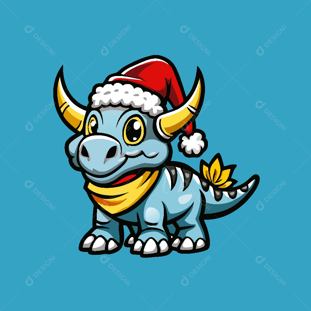 Dinossauro Mascote Ilustração Vetor EPS