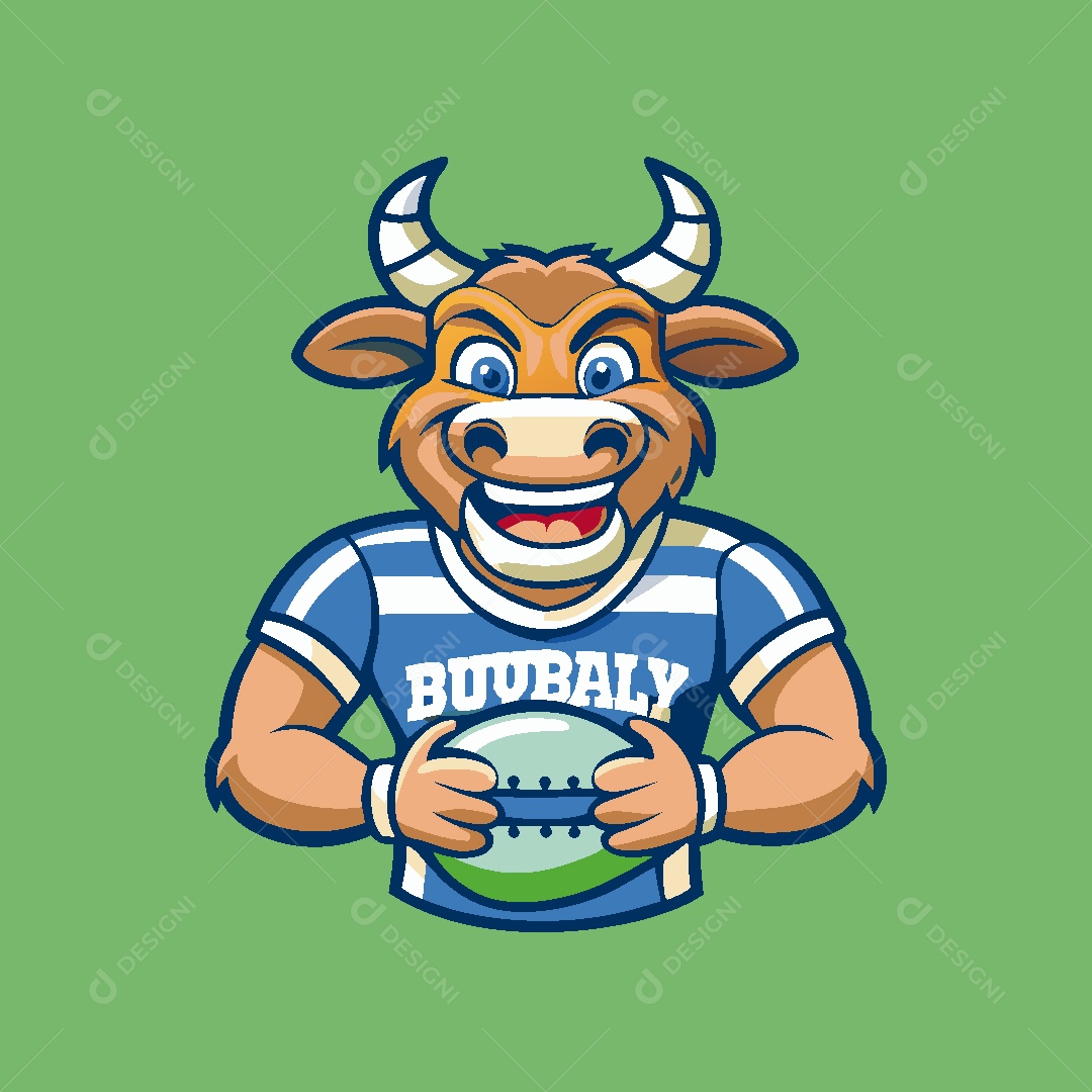 Vaca Mascote Ilustração Vetor EPS