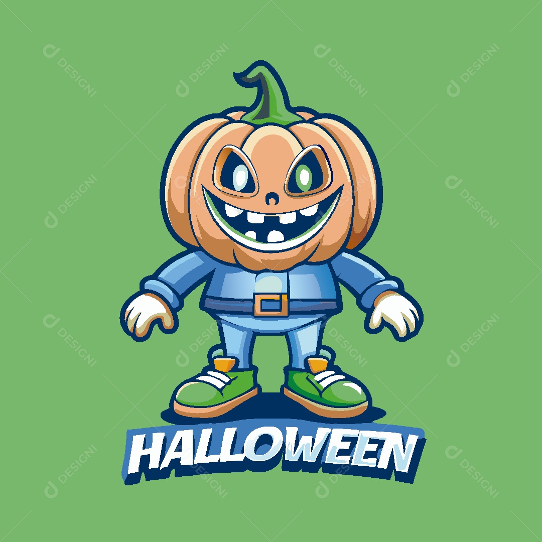 Mascote do Halloween Ilustração Vetor EPS