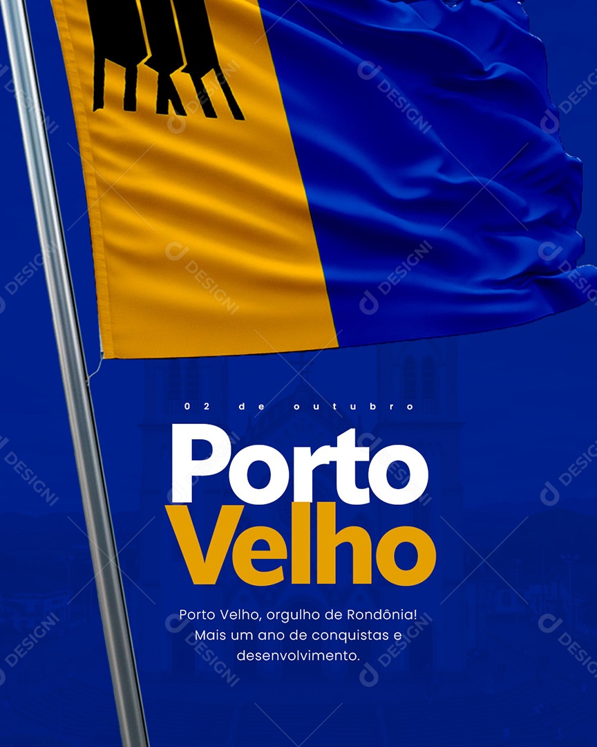 Aniversário Porto Velho 02 de Outubro Social Media PSD Editável