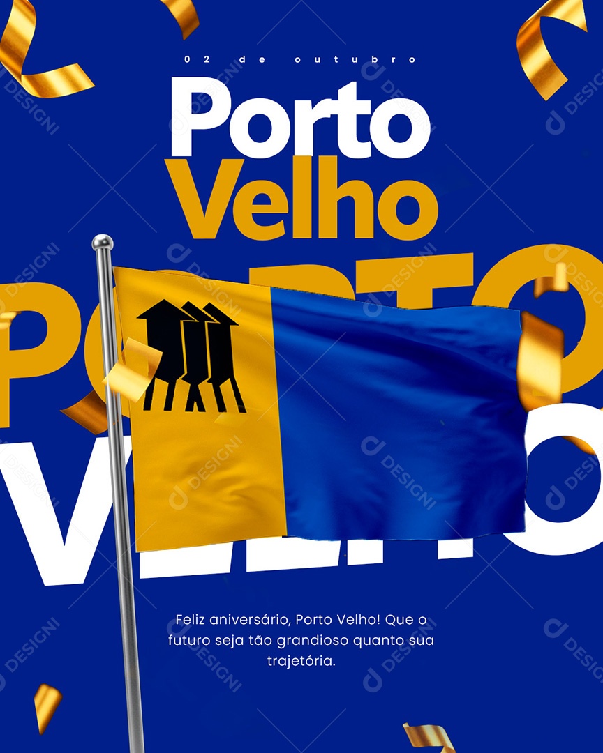 Aniversário Porto Velho 02 de Outubro Social Media PSD Editável