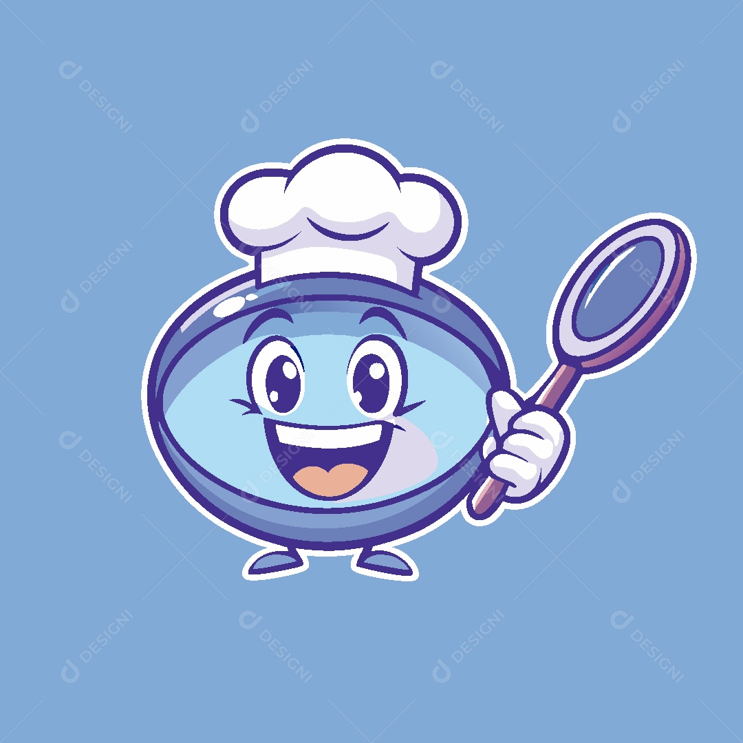 Mascote de Culinária Ilustração Vetor EPS