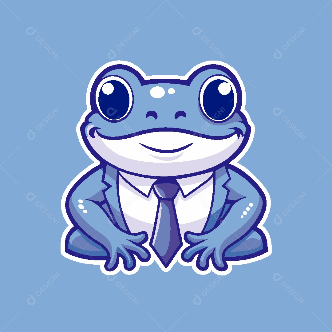 Sapo Mascote Ilustração Vetor EPS