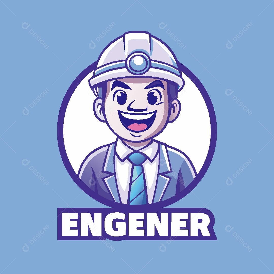 Energético Mascote Ilustração Vetor EPS