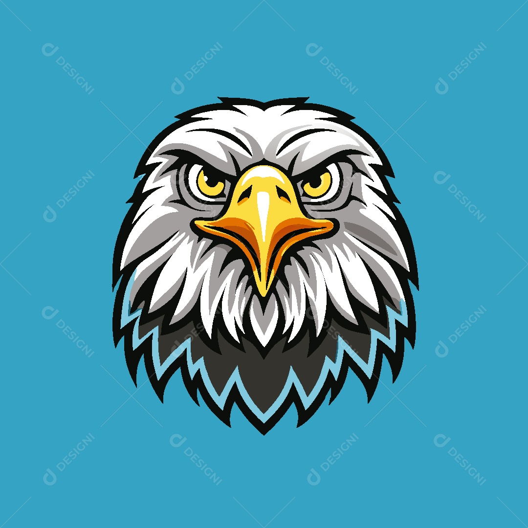 Águia Mascote Ilustração Vetor EPS